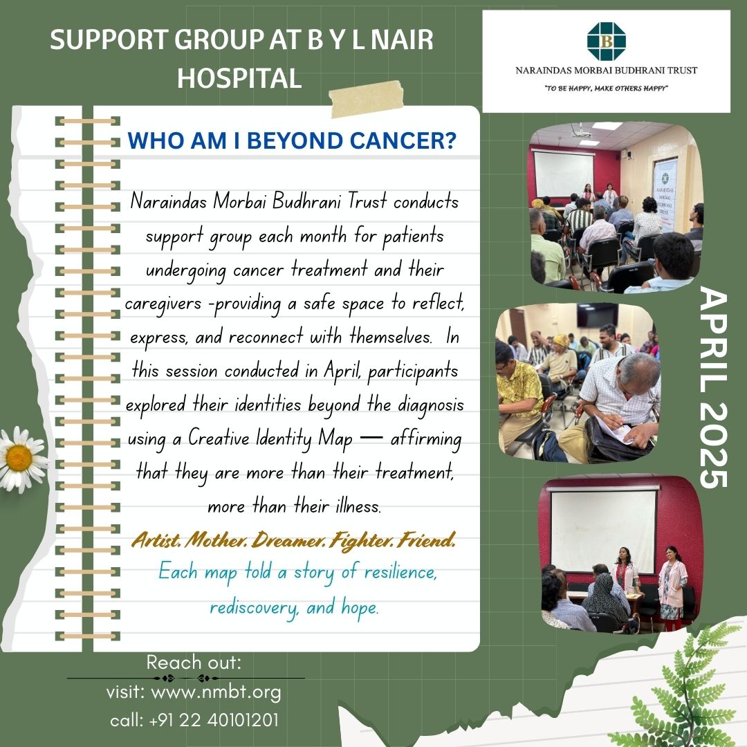 Support group at B.Y.L. Nair Hospital for the month of APRIL