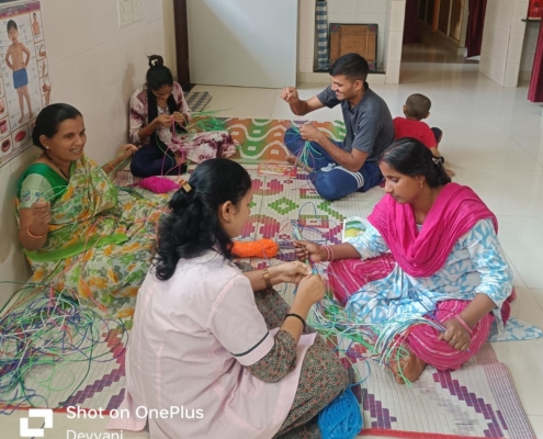 Wire Bag Making Activity