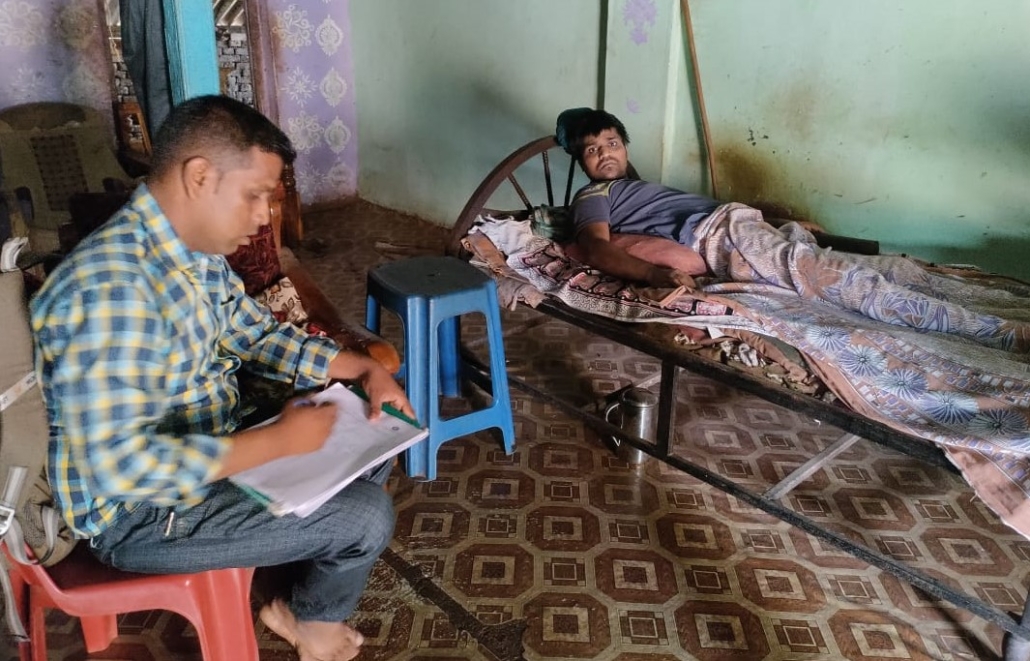 NMBT team conducting door-to-door survey outreach in Palghar