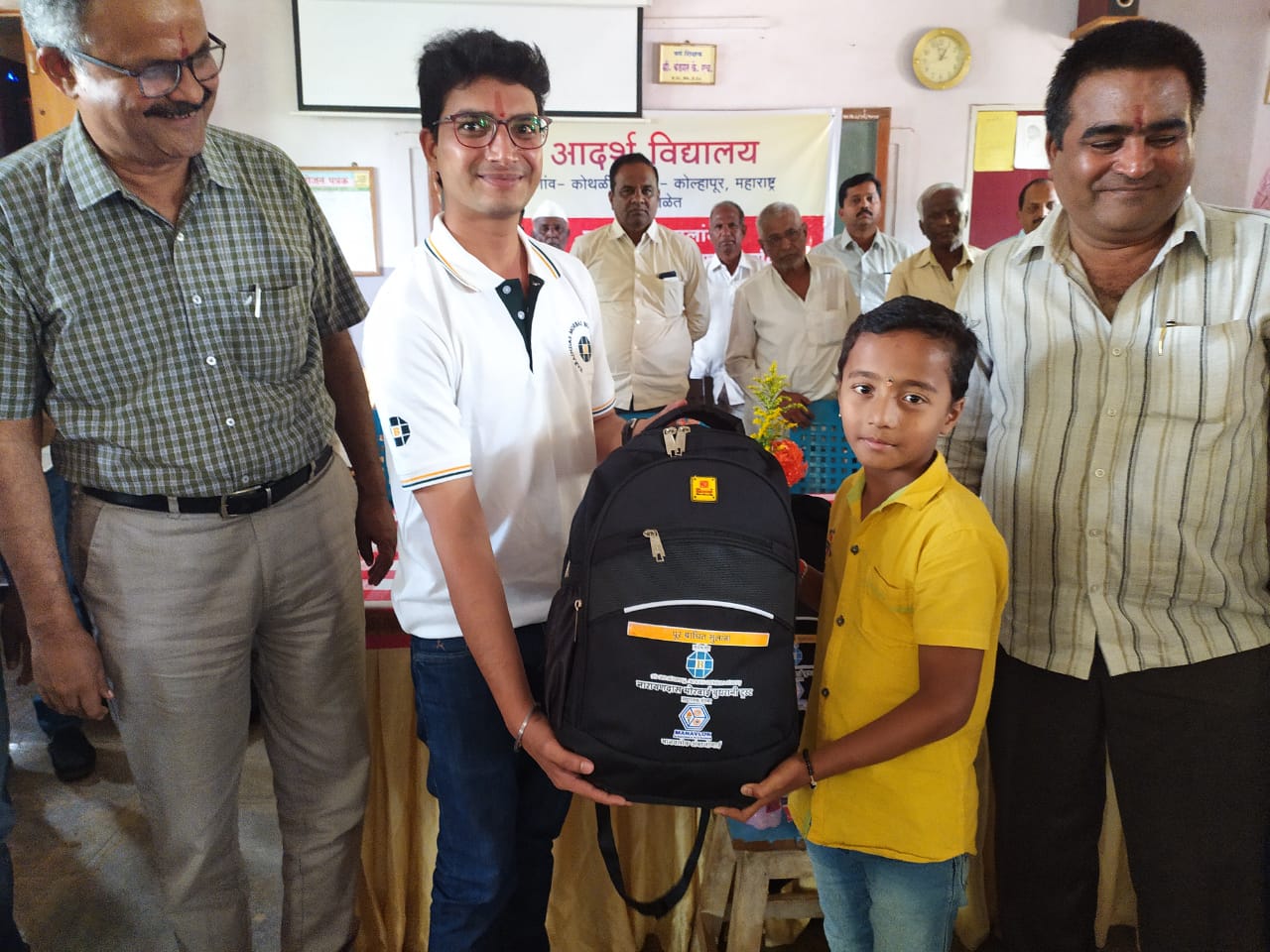School kits distributed to flood-affected students in Kolhapur district