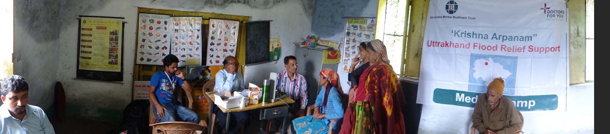 Community clinics reached villages around the Ukhi Math region of Uttarakhand