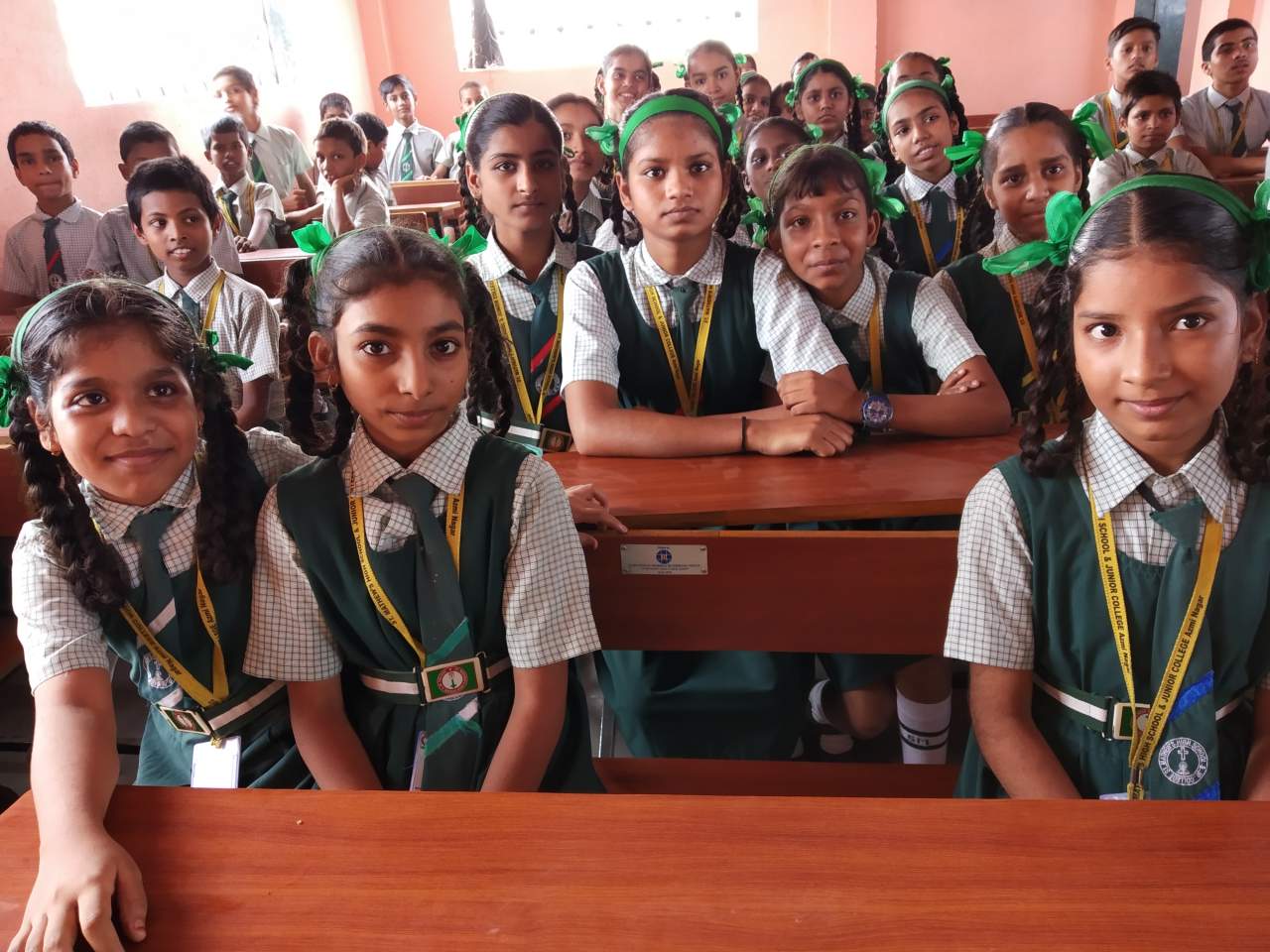 Benches at St. Matthew's School, Mumbai, Maharashtra