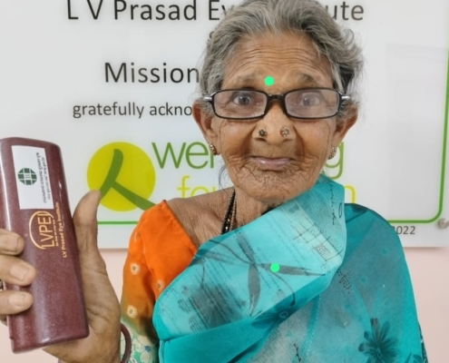 Beneficiary of NMBT’s cataract and spectacle support at L V Prasad Eye Institute, Rayagada